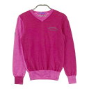 BEAMS GOLF ビームスゴルフ Vネック ニットセーター ピンク系 S 【中古】ゴルフウェア レディース
