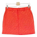 BEAMS GOLF ビームスゴルフ ストレッチ スカート 総柄 オレンジ系 L 【中古】ゴルフウェア レディース(4)