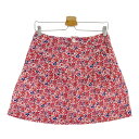 BEAMS GOLF ビームスゴルフ スカート 花柄 レッド系 M 【中古】ゴルフウェア レディース(4)