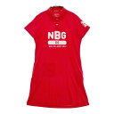 NEW BALANCE ニューバランス 半袖ポロワンピース レッド系 2 【中古】ゴルフウェア レディース