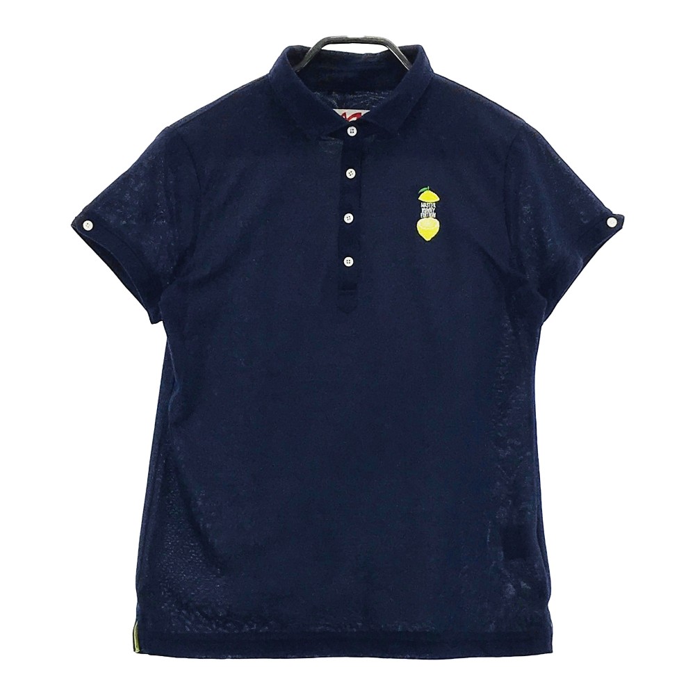 MASTER BUNNY EDITION マスターバニーエディション 半袖ポロシャツ ネイビー系 1 【中古】ゴルフウェア レディース