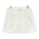 JACK BUNNY ジャックバニー インナー付 スカート ホワイト系 1 【中古】ゴルフウェア レディース(4)