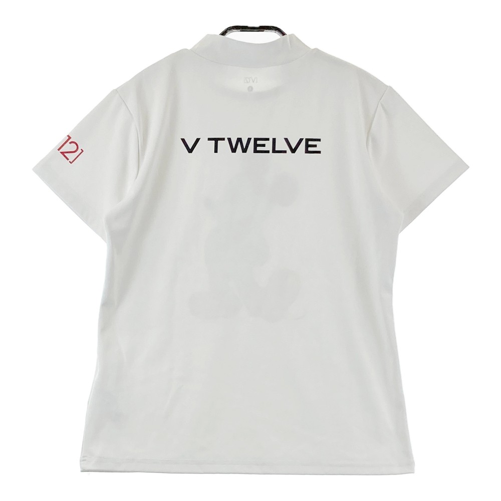 V12 ヴィトゥエルブ 2022年モデル ×Disney ハイネック 半袖Tシャツ ホワイト系 1 【中古】ゴルフウェア レディース