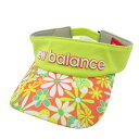 NEW BALANCE ニューバランス 2022年モデル サンバイザー 花柄 グリーン系 FR 【中古】ゴルフウェア