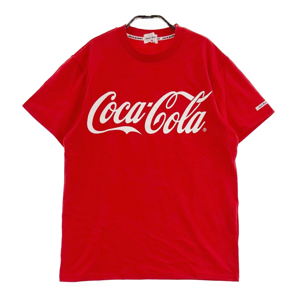 JACK BUNNY ジャックバニー ×コカ・コーラ 半袖Tシャツ レッド系 2 【中古】ゴルフウェア レディース