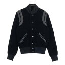 SAINT LAURENT PARIS サンローランパリ UP73 2017 00537 テディジャケット コーデュロイ レザー切替 ブラック系 F36 【中古】レディース