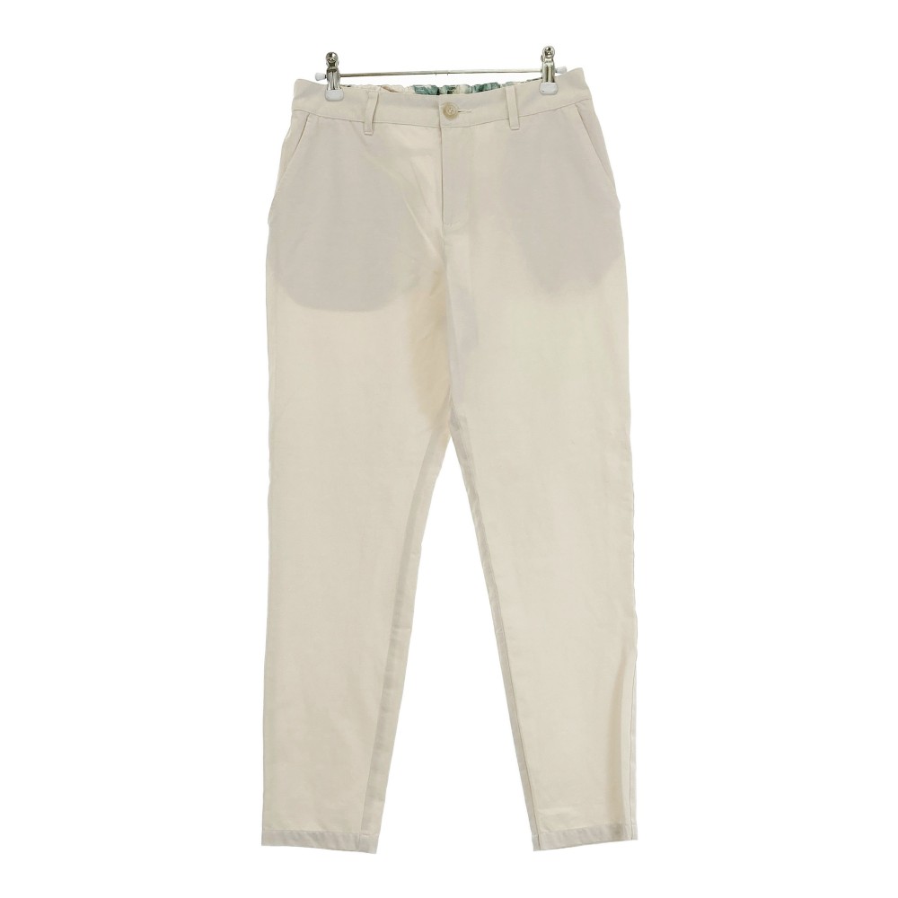 ROSASEN ロサーセン リネン混 ストレッチパンツ ベージュ系 40 【中古】ゴルフウェア レディース