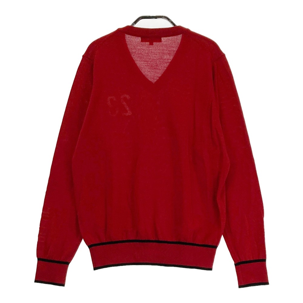 23区GOLF ニジュウサンクゴルフ ニットセーター レッド系 2 【中古】ゴルフウェア レディース