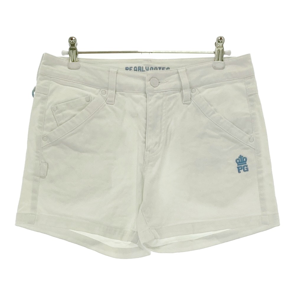 PEARLY GATES パーリーゲイツ ショートパンツ ホワイト系 0 【中古】ゴルフウェア レディース