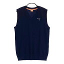 PUMA GOLF プーマゴルフ Vネック ニットベスト ネイビー系 S 【中古】ゴルフウェア レディース その1