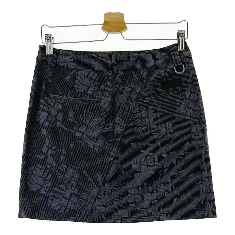 PUMA GOLF プーマゴルフ シアサッカー スカート 総柄 グレー系 L 【中古】ゴルフウェア レディース