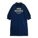 NEW BALANCE ニューバランス 襟付 七部袖ワンピース ネイビー系 2 【中古】ゴルフウェア レディース