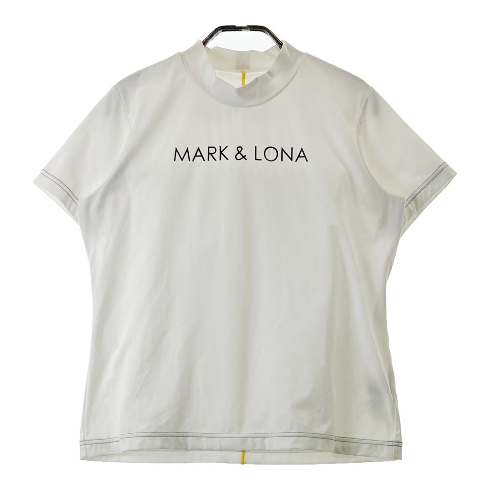 MARK&LONA マークアンドロナ 半袖ハイネックインナーTシャツ ホワイト系 40 ゴルフウェア レディース