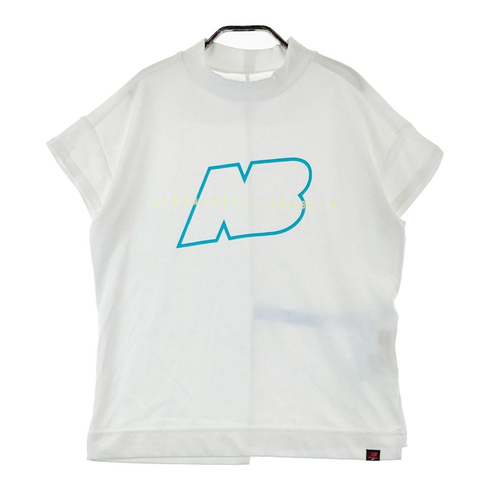 NEW BALANCE ニューバランス ハイネック 半袖Tシャツ ホワイト系 1 【中古】ゴルフウェア レディース