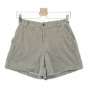 BEAMS GOLF ビームスゴルフ パイル地 ショートパンツ グレー系 M 【中古】ゴルフウェア レディース