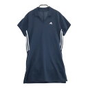 ADIDAS GOLF アディダスゴルフ GR3585 半袖ワンピース ネイビー系 S 【中古】ゴルフウェア レディース