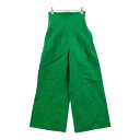 AURALEE オーラリー 2023SS HIGH DENSITY FINX LINEN WEATHER PANTS パンツ グリーン系 0 【中古】レディース