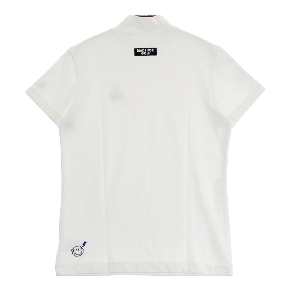 PEARLY GATES パーリーゲイツ 2022年モデル ハイネック 半袖Tシャツ ホワイト系 1 【中古】ゴルフウェア レディース