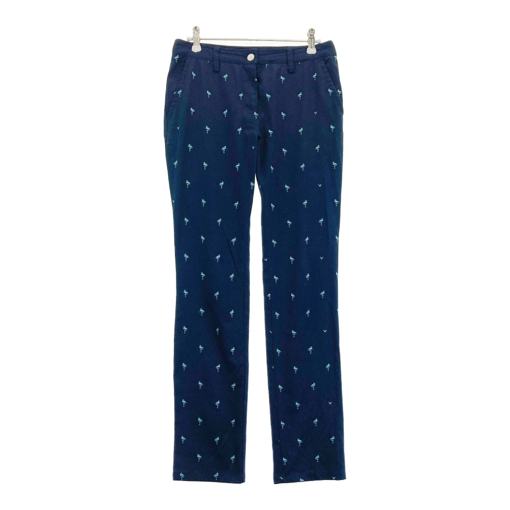 CALLAWAY キャロウェイ パンツ フラミンゴ ネイビー系 S 【中古】ゴルフウェア レディース