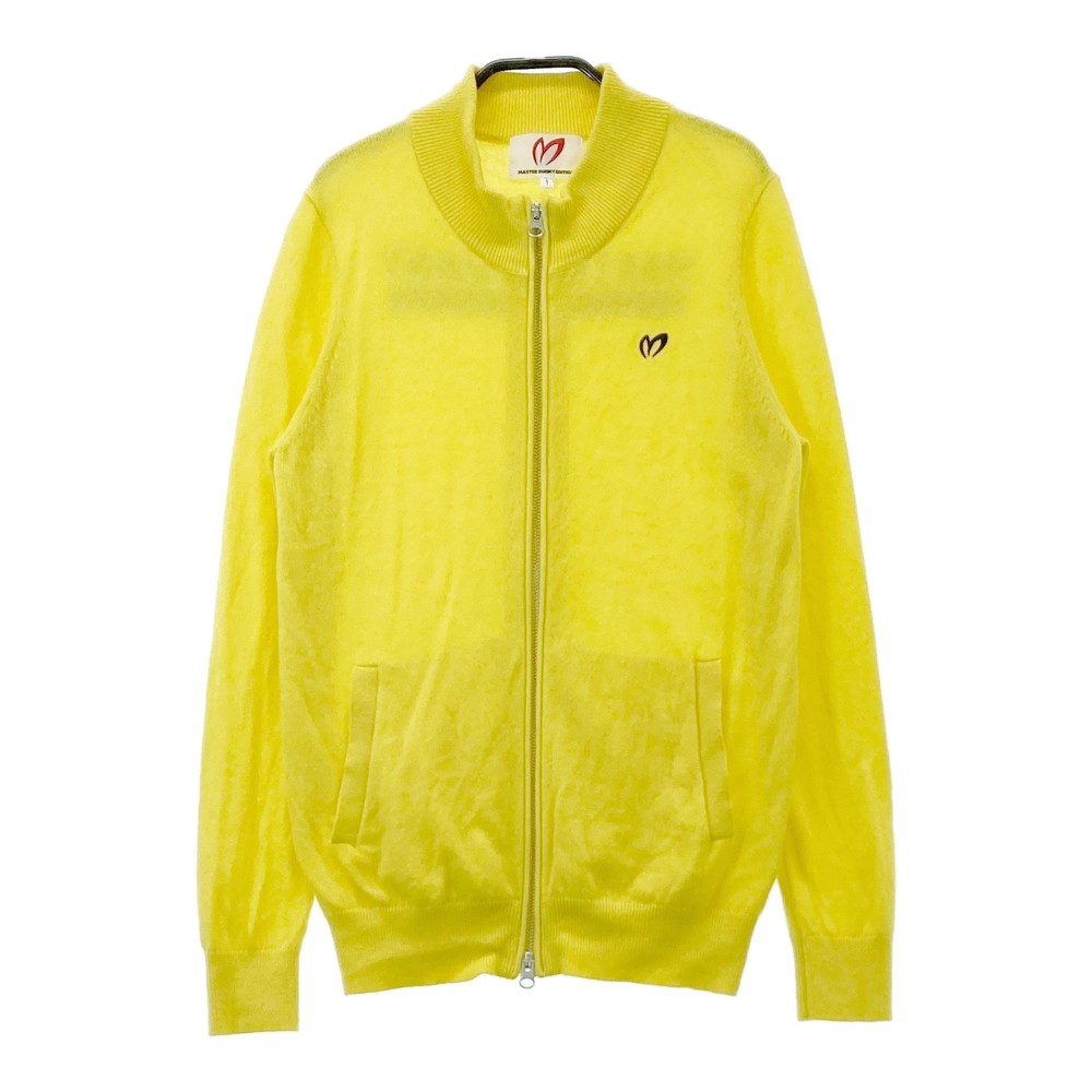 MASTER BUNNY EDITION マスターバニーエディション カシミヤニットジップジャケット イエロー系 1 【中古】ゴルフウェア レディース