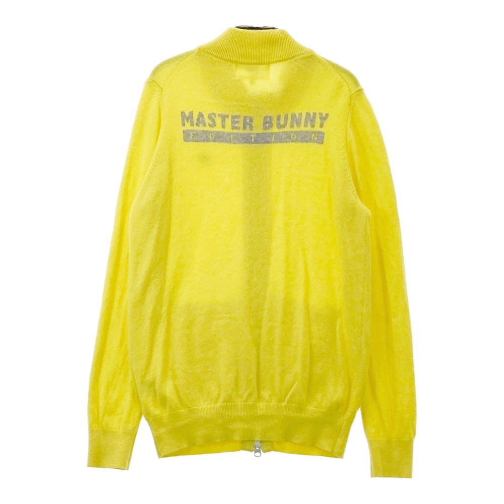 MASTER BUNNY EDITION マスターバニーエディション カシミヤニットジップジャケット イエロー系 1 【中古】ゴルフウェア レディース