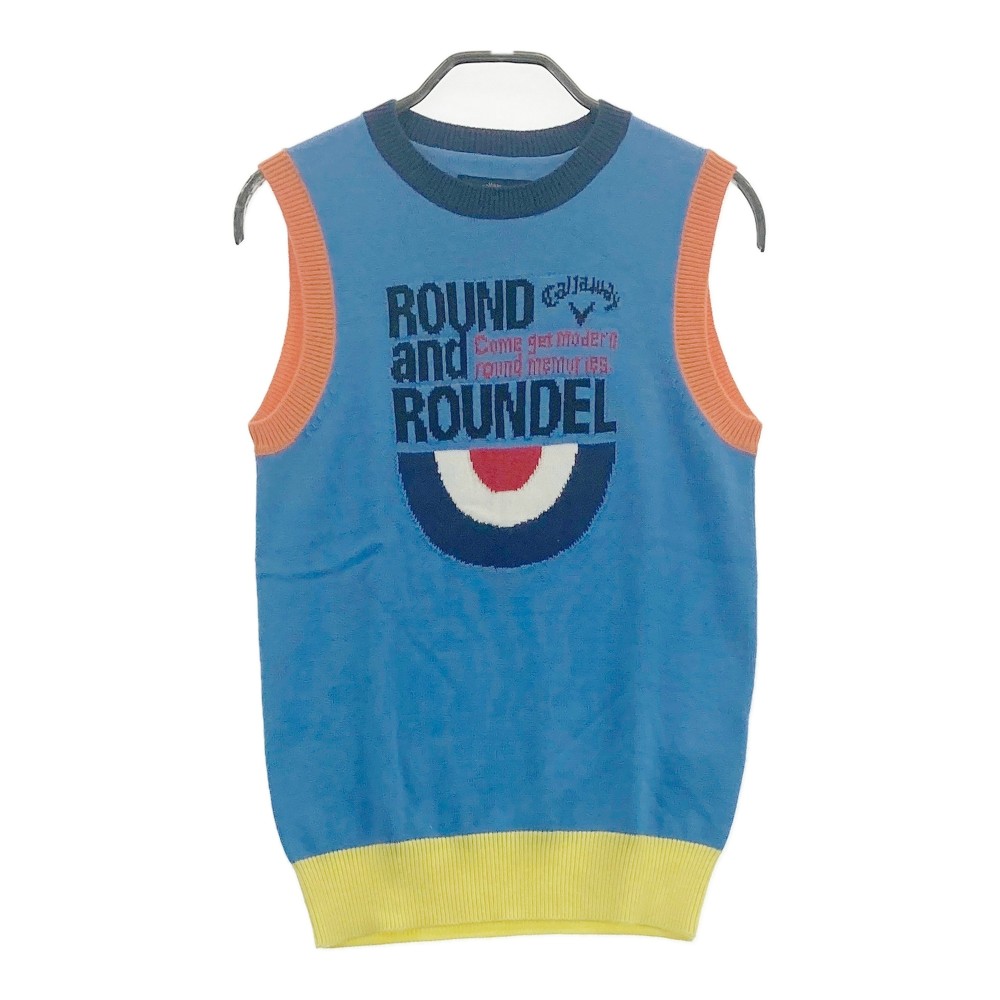 CALLAWAY キャロウェイ ニットベスト ブルー系 S 【中古】ゴルフウェア レディース