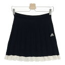 ADIDAS GOLF アディダスゴルフ ニットスカート ブラック系 S 【中古】ゴルフウェア レディース(4)