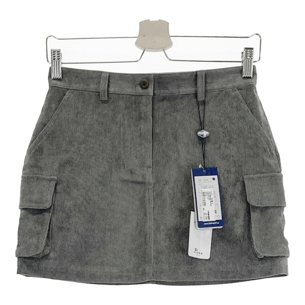 FIDRA フィドラ コーデュロイ スカート グレー系 XS 【中古】ゴルフウェア レディース