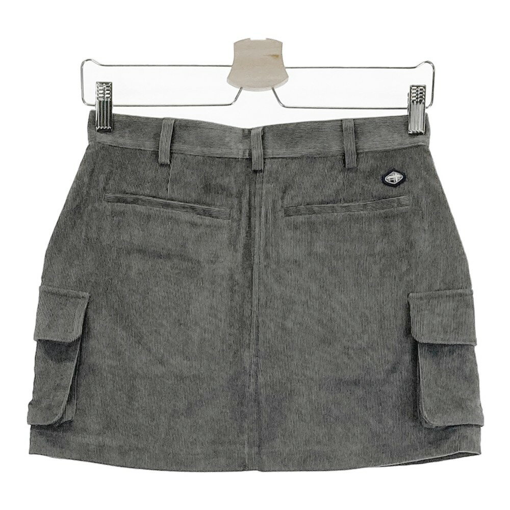 FIDRA フィドラ コーデュロイ スカート グレー系 XS 【中古】ゴルフウェア レディース