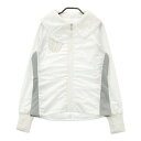 M.U SPORTS エムユースポーツ ジップジャケット ホワイト系 38 【中古】ゴルフウェア レディース