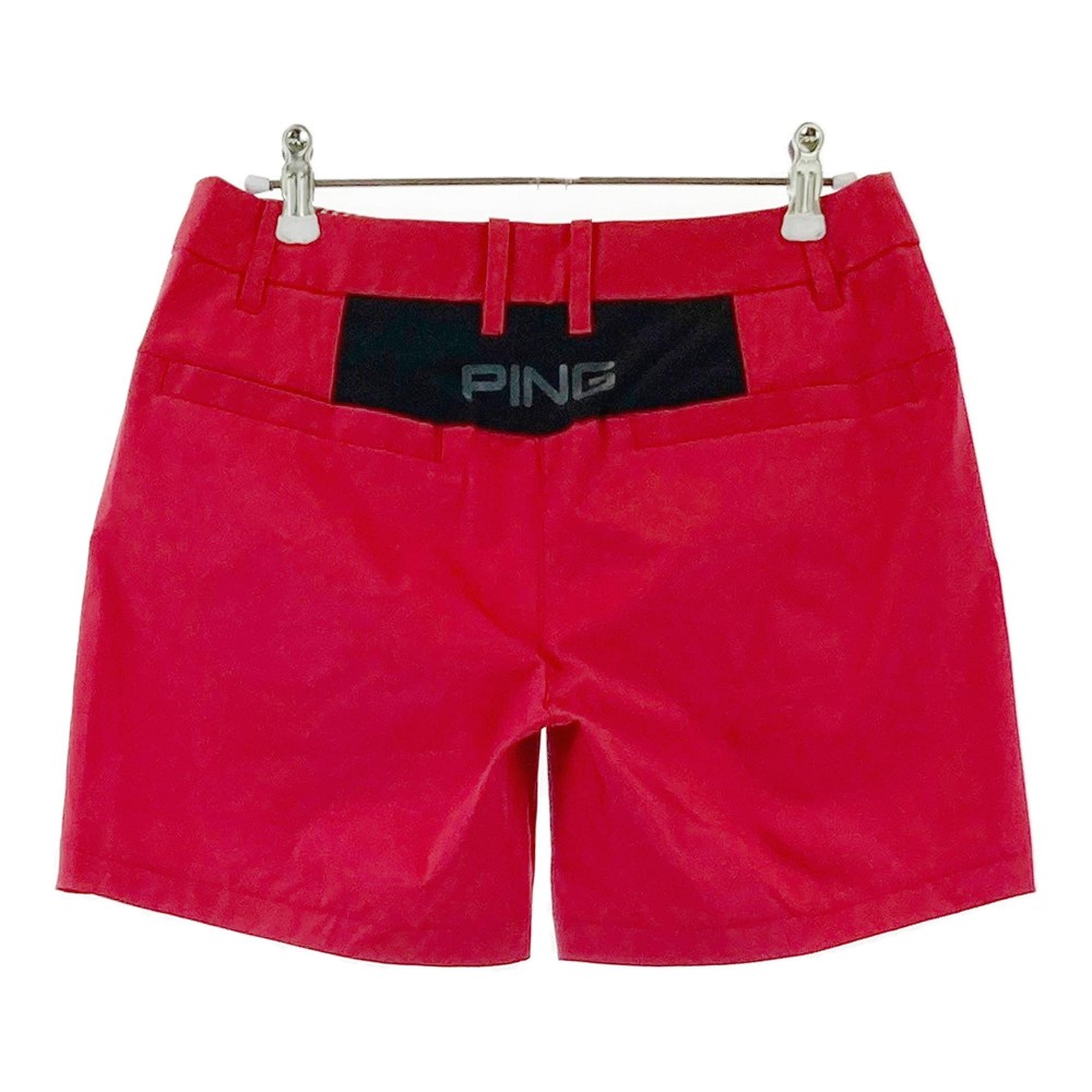 PING ピン ショートパンツ レッド系 S 【中古】ゴルフウェア レディース