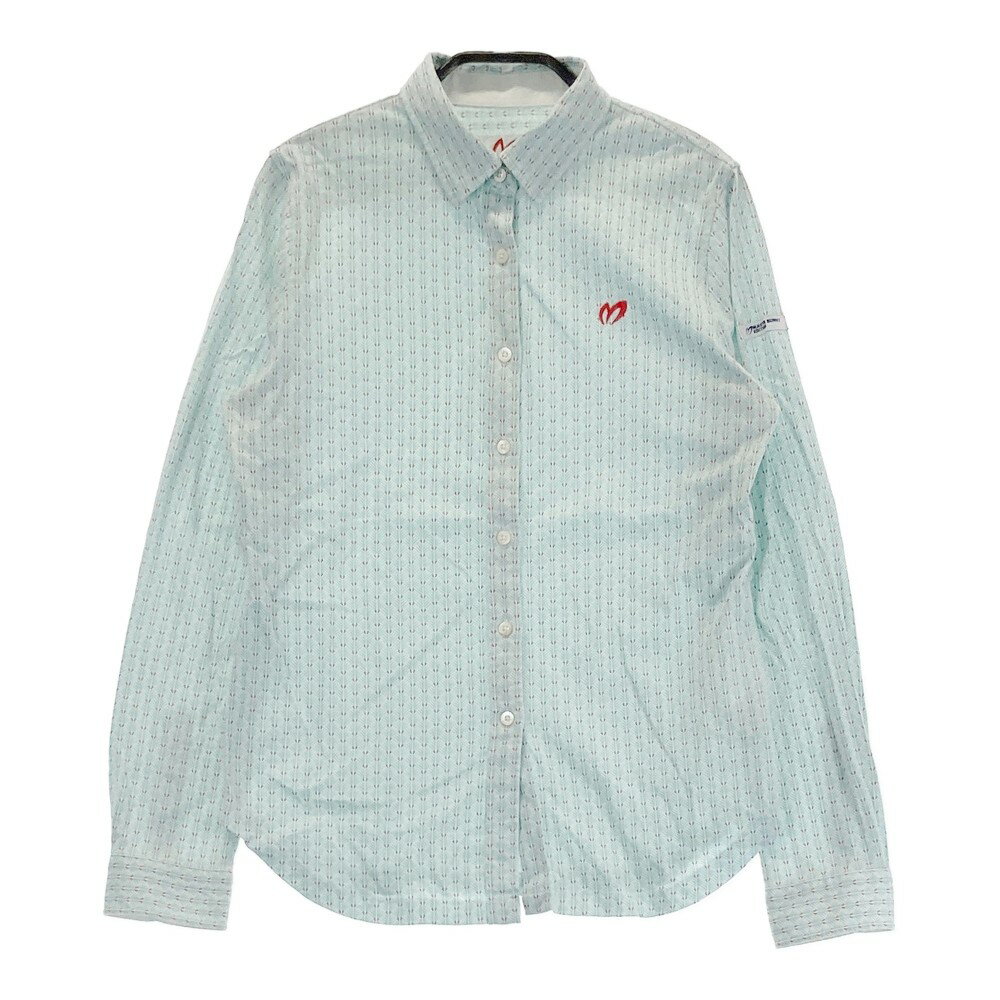 MASTER BUNNY EDITION マスターバニーエディション 長袖シャツ 総柄 ブルー系 0 【中古】ゴルフウェア ..