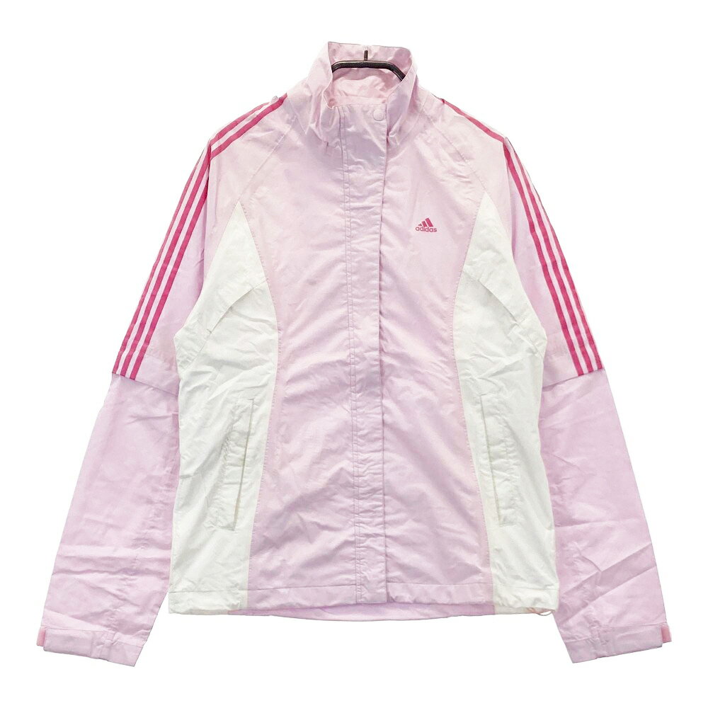 ADIDAS GOLF アディダスゴルフ 2wayレインウェア ピンク系 M/M 【中古】ゴルフウェア レディース