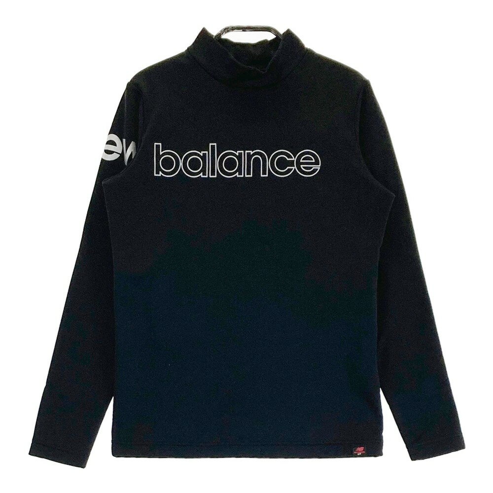 NEW BALANCE ニューバランス 長袖ハイネックTシャツ ブラック系 1 【中古】ゴルフウェア レディース