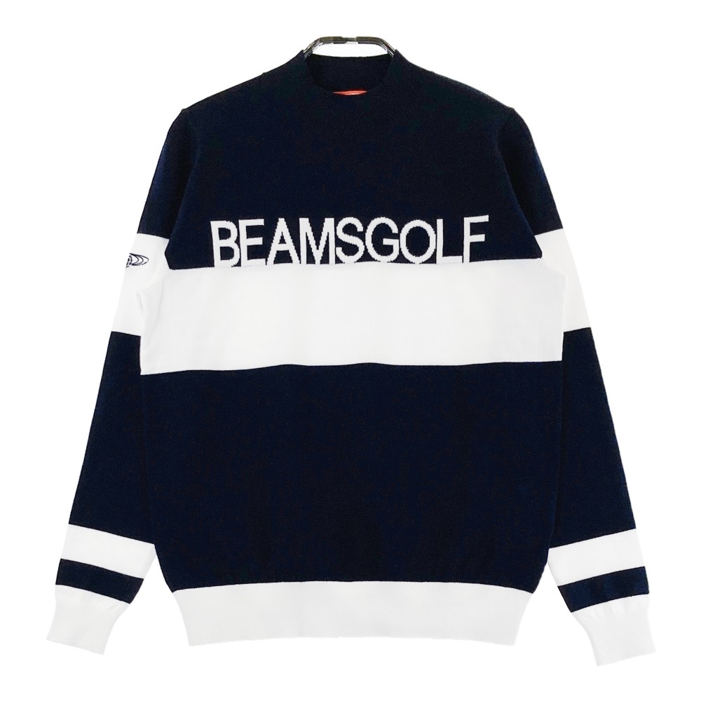 BEAMS GOLF ビームスゴルフ 2023年 ニット セーター ネイビー系 M 【中古】ゴルフウェア レディース