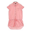 KAPPA GOLF カッパゴルフ 半袖シャツ チュニック丈 ピンク系 L 【中古】ゴルフウェア レディース