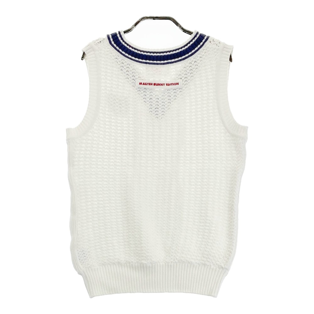 MASTER BUNNY EDITION マスターバニーエディション Vネックニットベスト ホワイト系 1 【中古】ゴルフウェア レディース