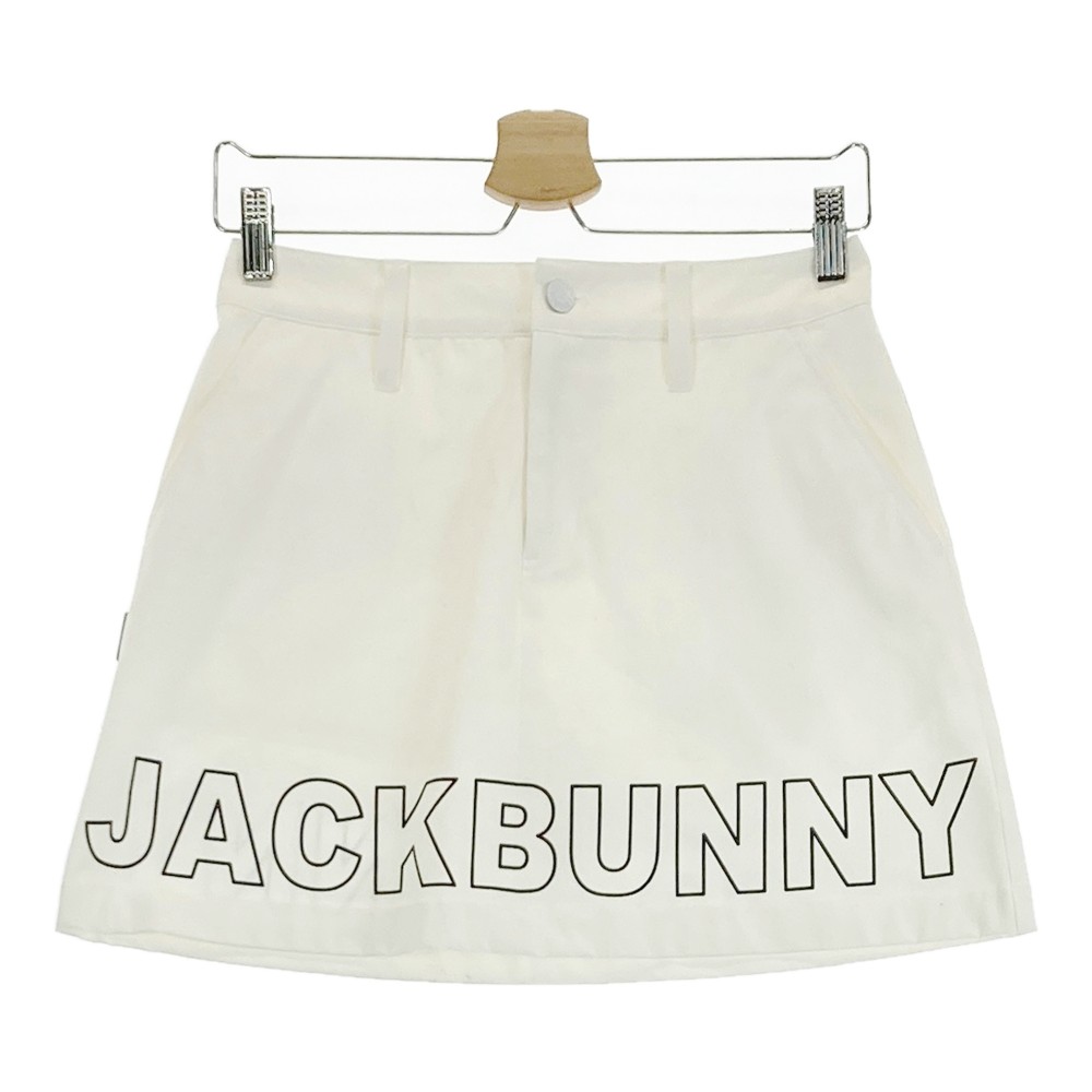 JACK BUNNY ジャックバニー インナー付スカート ホワイト系 0 【中古】ゴルフウェア レディース