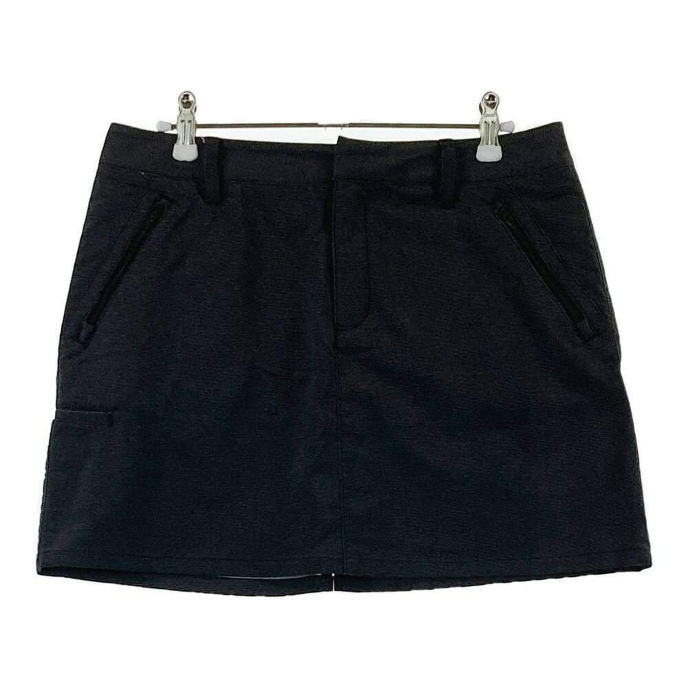 ADIDAS GOLF アディダスゴルフ Z79155 ストレッチスカート ブラック系 L 【中古】ゴルフウェア レディース