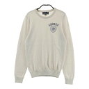 ZOY ゾーイ クルーネック長袖ニットセーター ベージュ系 36 【中古】ゴルフウェア レディース
