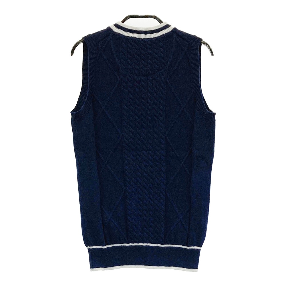 CALLAWAY キャロウェイ Vネックニットベスト ネイビー系 S 【中古】ゴルフウェア レディース