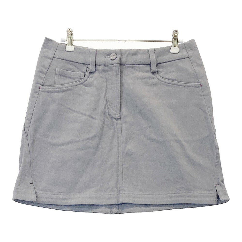 ADIDAS GOLF アディダスゴルフ ストレッチスカート グレー系 M 【中古】ゴルフウェア レディース