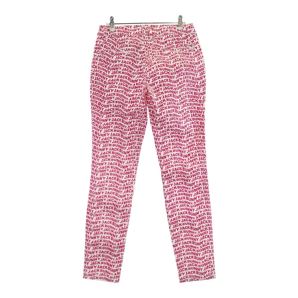JACK BUNNY ジャックバニー パンツ 総柄 ホワイト系 1 【中古】ゴルフウェア レディース