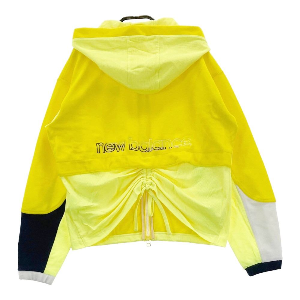 NEW BALANCE ニューバランス パイル ジップパーカー イエロー系 0 【中古】ゴルフウェア レディース