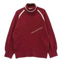 CUARTO UNITED クアルトユナイテッド BASIC タートルネック 長袖ニットセーター レッド系 M 【中古】ゴルフウェア レディース