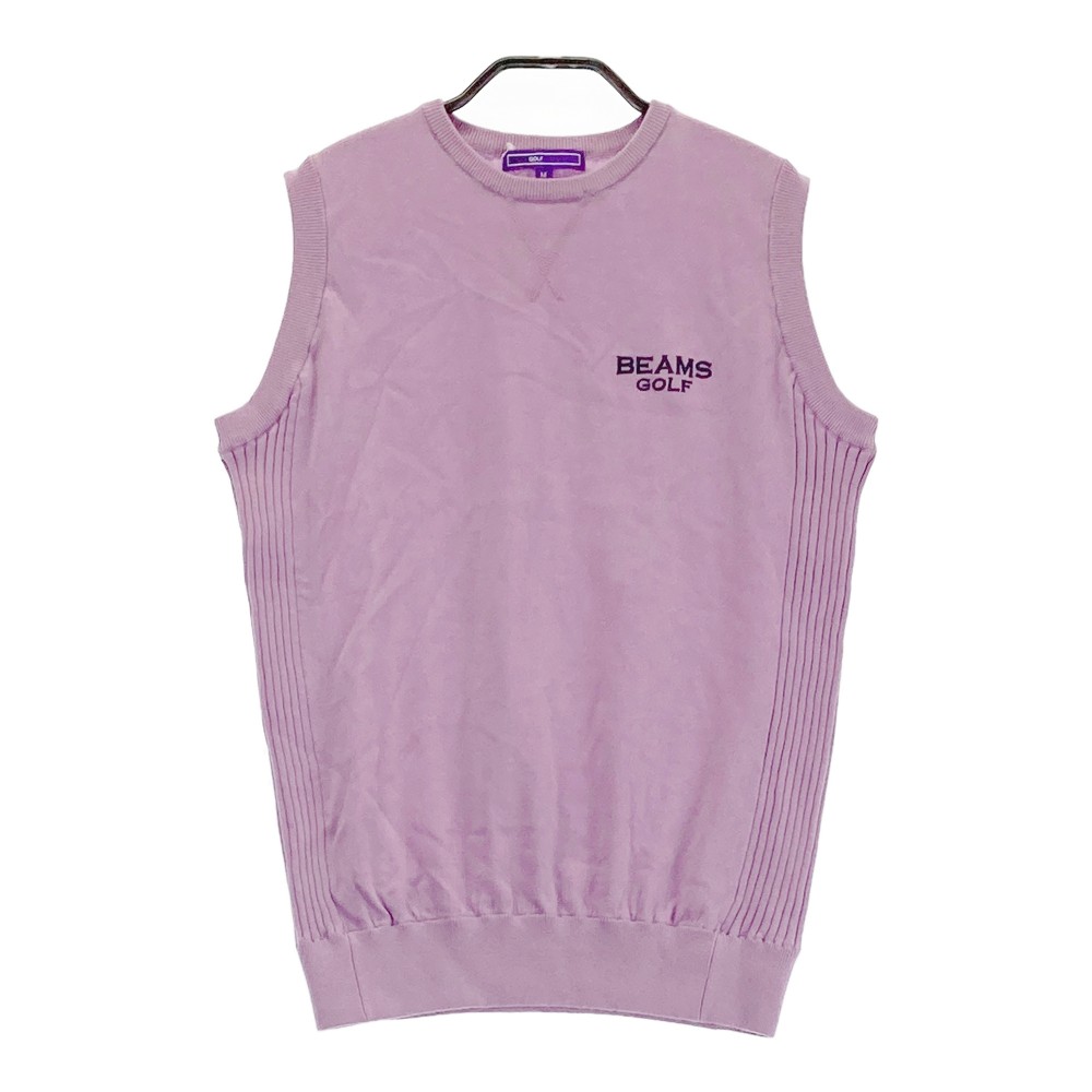 BEAMS GOLF ビームスゴルフ ニットベスト パープル系 M 【中古】ゴルフウェア レディース