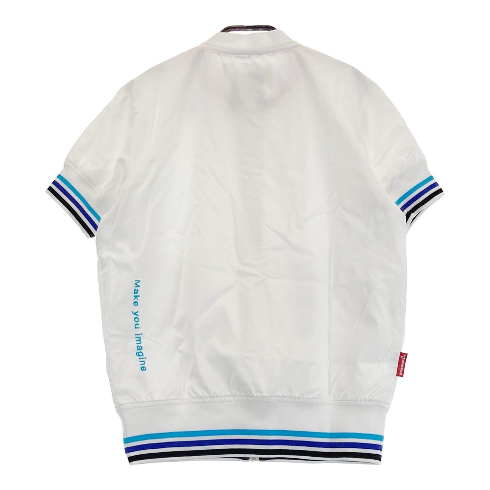LECOQ GOLF ルコックゴルフ 半袖ジャケット ホワイト系 M 【中古】ゴルフウェア レディース