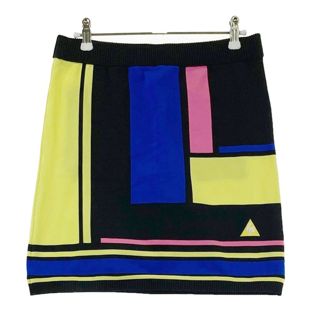 LECOQ GOLF ルコックゴルフ ニットスカート 総柄 ブラック系 11 【中古】ゴルフウェア レディース