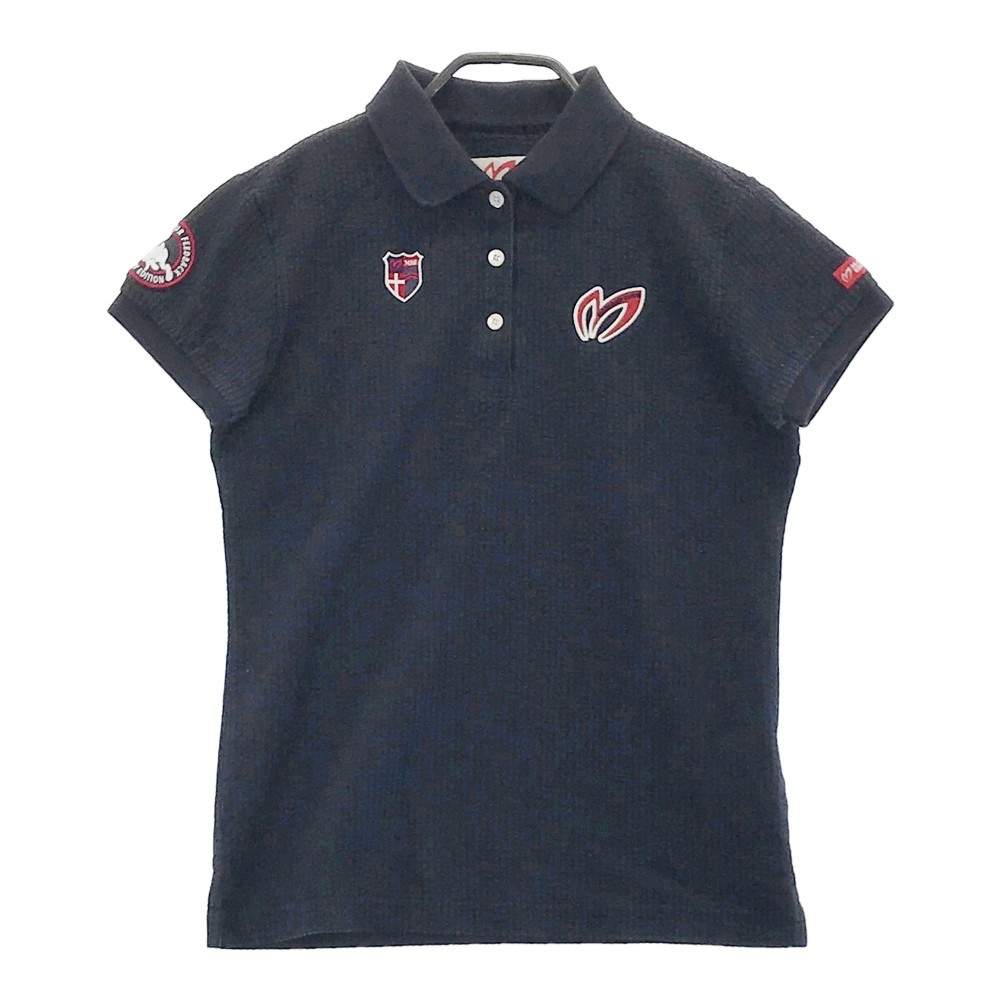 MASTER BUNNY EDITION マスターバニーエディション 半袖 ポロシャツ ワッペン ネイビー系 1 【中古】ゴ..