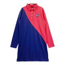 KAPPA GOLF カッパゴルフ 長袖ワンピース ネイビー系 L 【中古】ゴルフウェア レディース